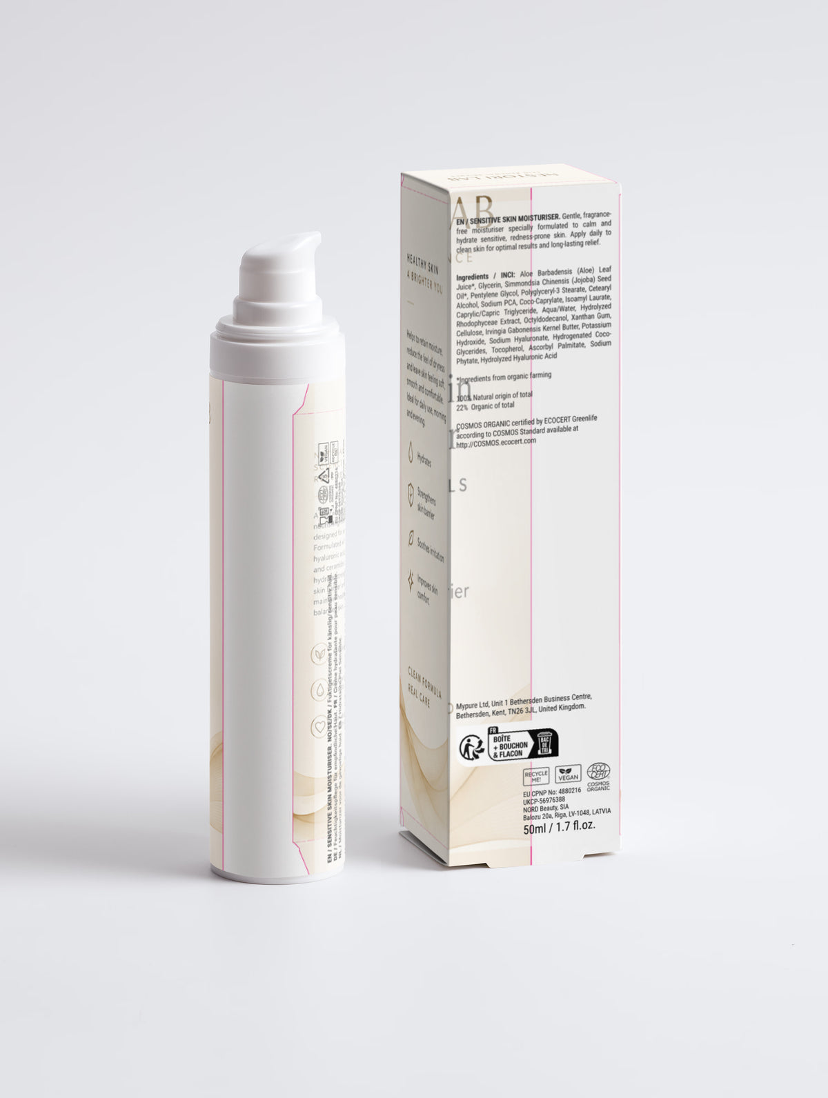 Sensitive Skin Moisturiser, Fragrance Free